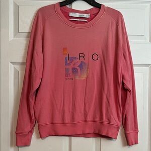 IRO Logo Pink Sweatshirt (Size: M; Women)